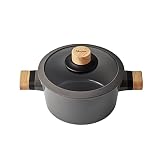 Revestimiento de cerámica antiadherente: para mayor durabilidad, facilidad de limpieza y evitar que los alimentos se peguen, nuestra olla antiadherente viene armada con una superficie interior y exterior recubierta de cerámica; el revestimiento aplicado por expertos garantiza que los alimentos permanezcan tan deliciosos como se pretende sin la preocupación de la liberación de hormonas ambientales, lo que hace que nuestra olla de cocina sea la opción más segura alrededor