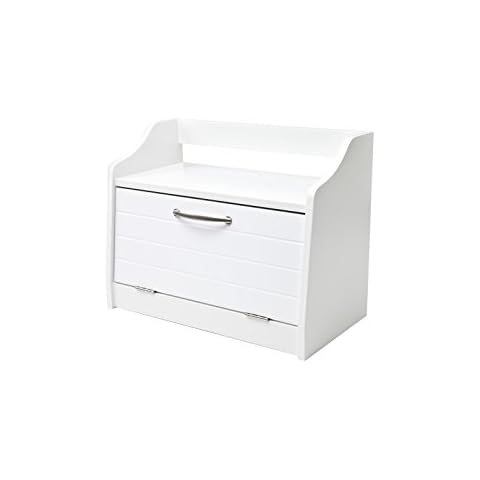 Elegant Brands White Freestanding Bread Bin Cover