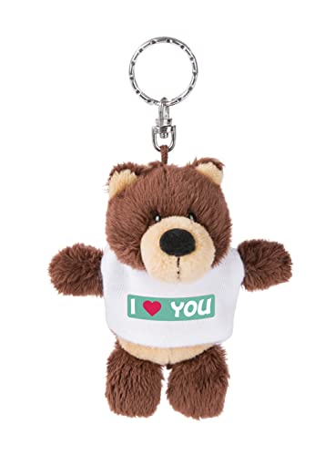 NICI 44717 Porte-clés ours avec t-shirt I (cœur) You 10 cm, marron Cover