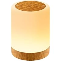 Auxmir Night Light, LED Bedside Table Lamp, Smart Dimmable Touch Control Rechargeable Lamp with RGB Color Changing & 4 Modes, Portable Night Light for Kids, Bedroom, Living Room, Camping