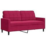 canapé rouge cuir 【Expérience d'assise confortable :】 le canapé est très confortable avec les sièges, les accoudoirs et les oreillers de dossier bien rembourrés.