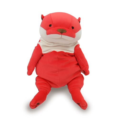 シナダグローバル もちシリーズ もちかわうそ イチゴ (L) 22×22×30cm ぬいぐるみ カワウソ アニマル MOKW-0350ST