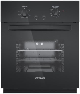 Forno Embutir Gás 50L Totale Nero GIII - Venax - Preto Fosco - 22...