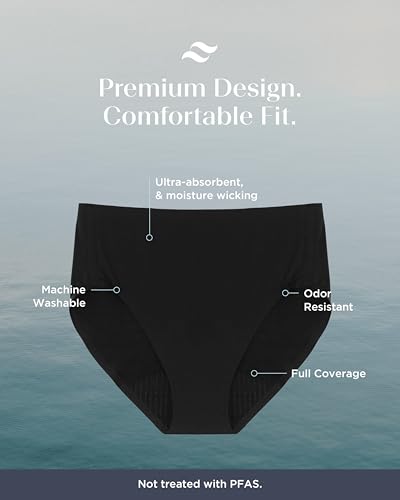 Saalt Seamless High Waisted Underwear - Womens Period Underwear - High-Rise Leakproof Panty - Made with Lycra Xtra Life - Reusable & Washable4