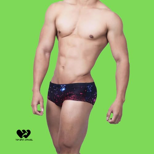Men's Disco Ball Swim Trunks4