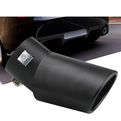 Silenciador de escape universal de aleación de aluminio para coche embellecedor trasero gris 5