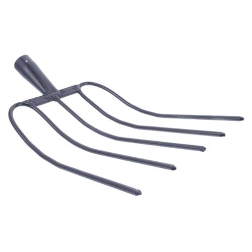 PHENOFICE Horquilla De Mano para Estiércol De Caballo Herramienta Agrícola Horca Multifuncional para Jardinería y Limpieza Rural Fabricada Material Resistente para Manejo De Compost y Desech