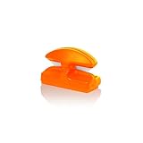 LINE CUTTERZ Rust-Free Patented Ceramic Blade Mountable Quick Fishing Line Cutter - Blaze Orange