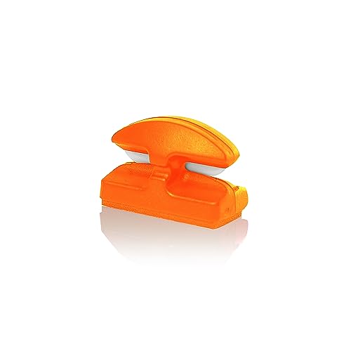 LINE CUTTERZ 2-Pack Rust-Free Patented Ceramic Blade Mountable Quick Fishing Line Cutter - Blaze Orange