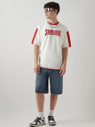crazymonk Base Ball Team Graphic Oversized T-Shirt - Multi Multi 2 - Image 4