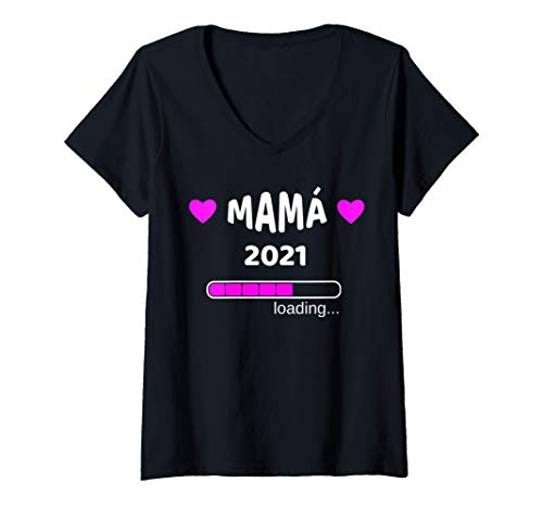 Mujer Mujer Mamá 2021 Camiseta de carga...