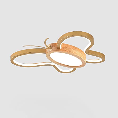 Lampe de salon papillon en bois pour illuminer vos repas en famille