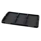 GAOLAOSY Car Dashboard Mat, Anti-Slip Auto Dash Tray, Strong Gripping Vehicle Smartphone Holder Pad, Multifunctional Center Console Storage Accessory for Key, GPS, Sunglass (Ordinary)