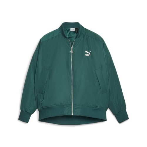 Amazon.com: PUMA T7 Shiny Bomber Jacket Malachite XL : Clothing