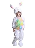 JFEELE Bunny Costume for Baby Boys and Girls - Perfect Rabbit Cosplay & Theme Party Dress Up Outfit Gift (0 to 6 Months)