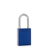 PACLOCK's 90A-PRO Series Padlock, Buy American Act Compliant, Blue Anodized Aluminum, High Security...