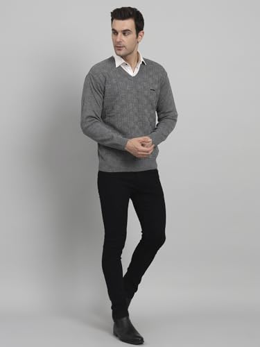Image of eWools Men's Winterwear Woolen Striped Sweaters