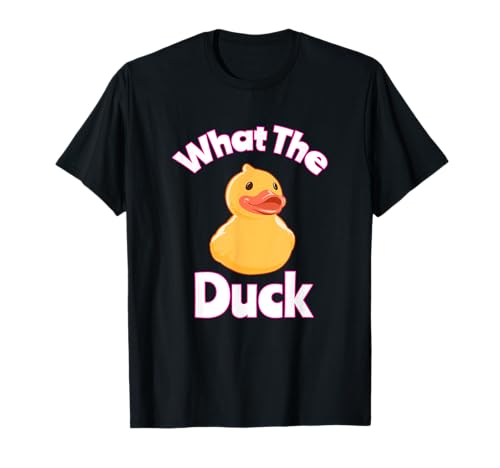 Funny Ducks Gift Rubber What The Duck And Duckling (goma de regalo) Camiseta