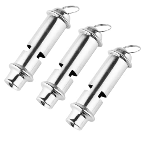 Silbato de seguridad de acero inoxidable pack 3 miniatura 1