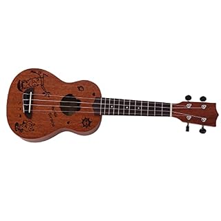 Ukulélés, corde en nylon facile à jouer ukulélé 21 pouces pour enfants débutants(U21M) - Les Beatles, Paul McCartney, John Lennon, RIngo Starr, George Harrison