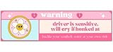Road Rage is Likely | Cute Kawaii Anime Sticker | Car Visor Warning Sticker [00810]