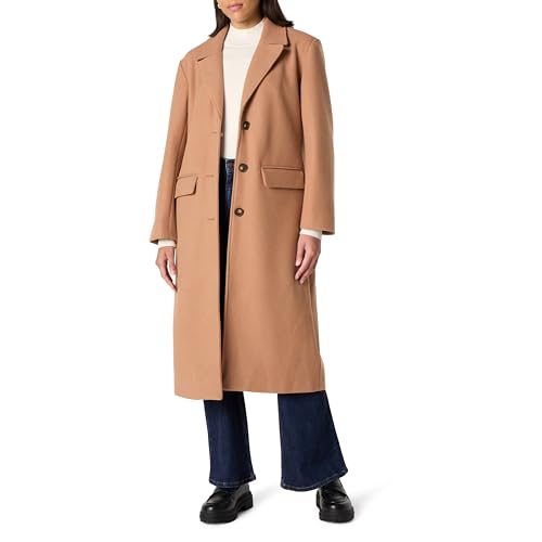 The Drop Damen Liam Loose Overcoat Adobe XXL Übergröße