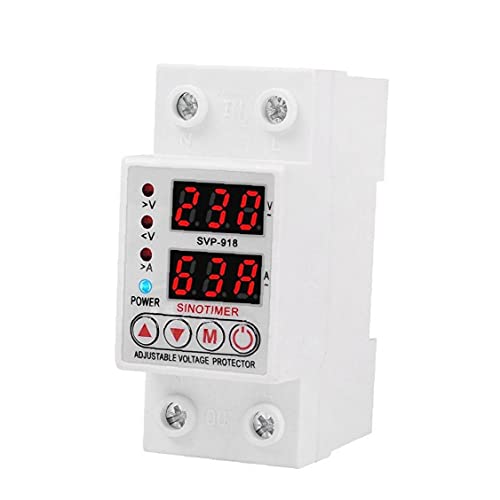 Voltage Protector SVP-918 Verstelbare automatische zelfherstel onder spanning Beschermende inrichting 40A Wit… - Image 7