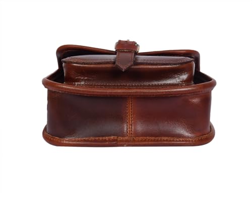 Image of Celtic Women's Leather Hair-On Flap Crossbody Sling Bag - Adjustable Strap