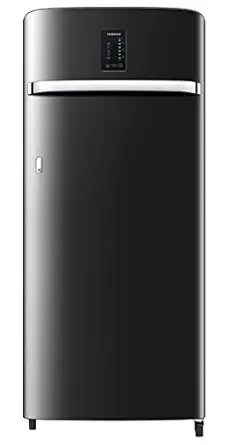 Samsung 215L 3 Star Inverter Direct-Cool Single Door Digi-Touch Refrigerator (RR23C2E23BX/HL,Luxe Black) 2023 Model