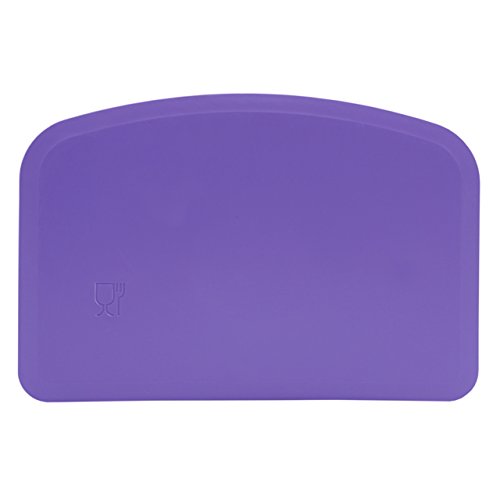 Schlesinger, raschietto a spatola, in polipropilene, flessibile, per uso alimentare, dimensioni:146 x 98 x 1,65 mm, vari colori., Polipropilene, violett, 1 pezzo