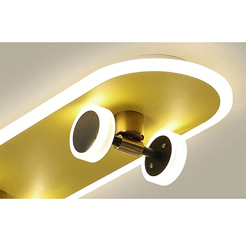 Plafonnier LED skateboard pour chambre enfant avec lumière dimmable - 6