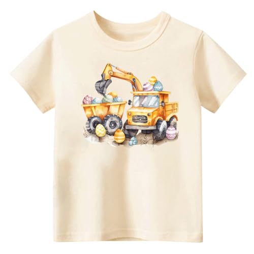 Toddler Shirts for Boys Grils Kids,Short-Sleeve Kids' Easter Shirts – Fun & Cute Designs Easter Shirt, 2-6T