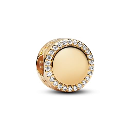 Charm PANDORA gravable en or pour sublimer votre style au quotidien