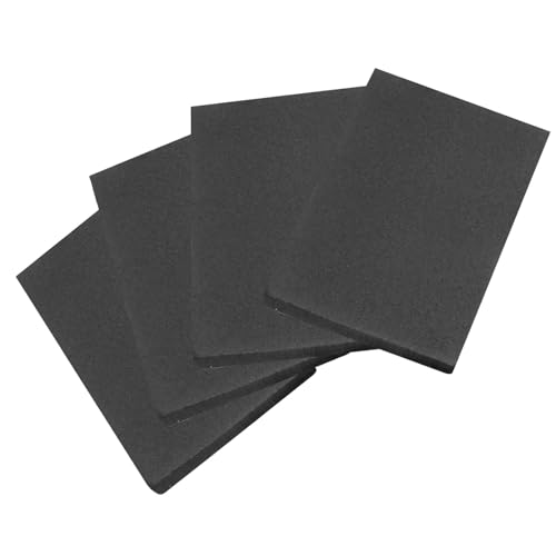 SDLDEER 4 hojas de espuma autoadhesivas de 300 mm de largo x 200 mm de ancho x 20 mm de grosor (grosor), almohadillas de goma de neopreno con aislamiento grueso de espuma de celda cerrada