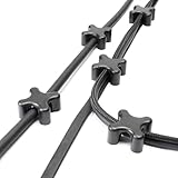 Magnetic Cable Holder Desktop Multipurpose Cord Keeper Cable Organizer Clip Cable Management for Home Office Supplies Wire Organizer (Black 10Pcs)