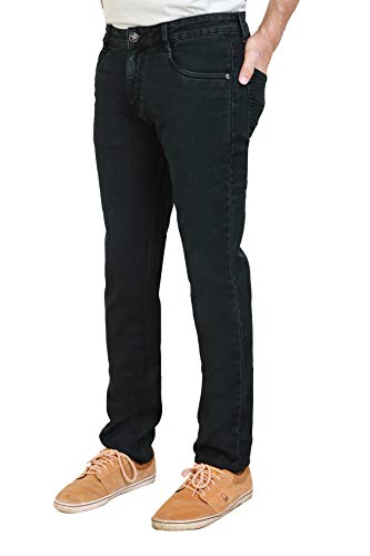 Image of Stretchable Denim Comfort Fit High Rise Basic 5 Pocket Jeans Pant for Men