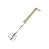 Rostfreier Stahl-Handmixer mit abnehmbaren Teilen zum Schlagen und Mischen im Backen, Backwerkzeug, Eier, Schneebesen, Handbuch (evtl. nicht in deutscher Sprache)