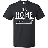 inktastic It's Home- State of Virginia Outline T-Shirt 3X-Large Black 38f65