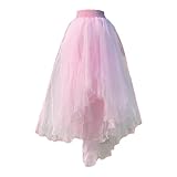 Volume et Mouvement Exceptions à Chaque Pas: Grâce à ses multiples couches de tulle superposées, cette jupe offre un volume généreux et un effet “froufrou” des plus désirables. Chaque mouvement est accompagné d’un doux bruissement et d’une silhouette ballerine pleine de grâce. Les finitions soignées des ourlets garantissent un aspect qualitatif et résistant pour de nombreuses utilisations