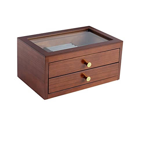 KWMAEEUID Joyero de Madera para Guardar Joyas, joyero Retro para Mujer, joyero con Forma de Oreja, Expositor de Joyas