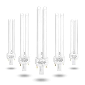 Aigostar – Verpakking met 5 gloeilampen PLC-buizen, 26W G24, wit licht 6500 K, 1600lumen