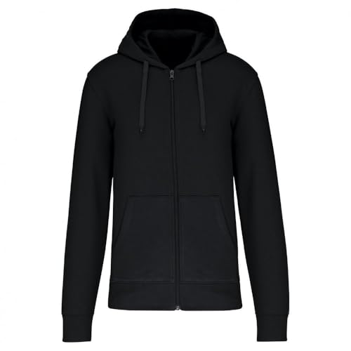Sweat-shirt écoresponsable végan zippé à capuche Kariban molleton chaud unisexe pour l'hiver