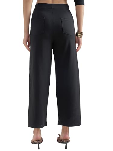 Image of Tokyo Talkies Wide Leg Relaxed fit Cullotes |Ultra Soft, Elasticated, High Waist, Wrinkle Free Trousers |All Day Wear