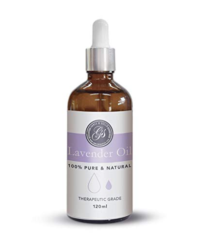 Huile essentielle de Lavande | pure et naturelle LARGE 120ml | Qualité thérapeutique | Massothérapie, aromathérapie, soins de la peau, parfum d'ambiance et bricolage (Lavande)