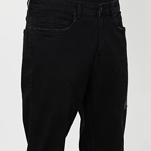 Image of Max Men Solid Ripped Jeans - Eco Wash