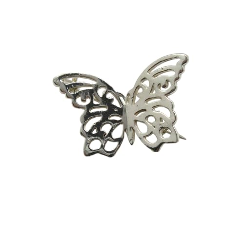 Broche papillon argent massif 925 Empress bijou de créateur A000148
