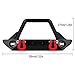 INJORA RC Front Bumper 1/24 Metal Bumper with Lights for SCX24 Wrangler Gladiator（B）