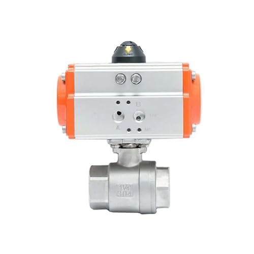 Vanne à bille pneumatique 3/4 en inox double effet à haute plateforme - 2