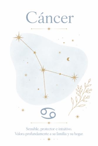 Libreta CÁNCER: Cuaderno A5 del zodiaco con 150 páginas en blanco para notas, bocetos, journaling e ideas diarias