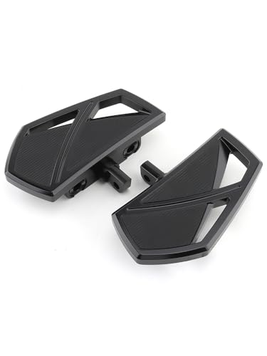 Repose-pieds for moto Phantom Mini noirs compatibles avec Harley Sportster 883 Softail Touring
